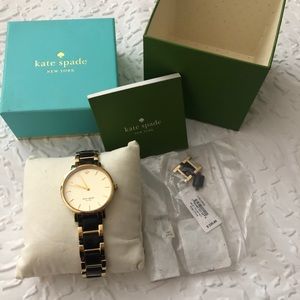 Kate Spade gold and brown watch